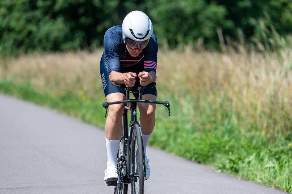 ABUS GameChanger 1.1 TT Time Trial ve Triathlon Kaskı Beyaz Large 57-62Cm