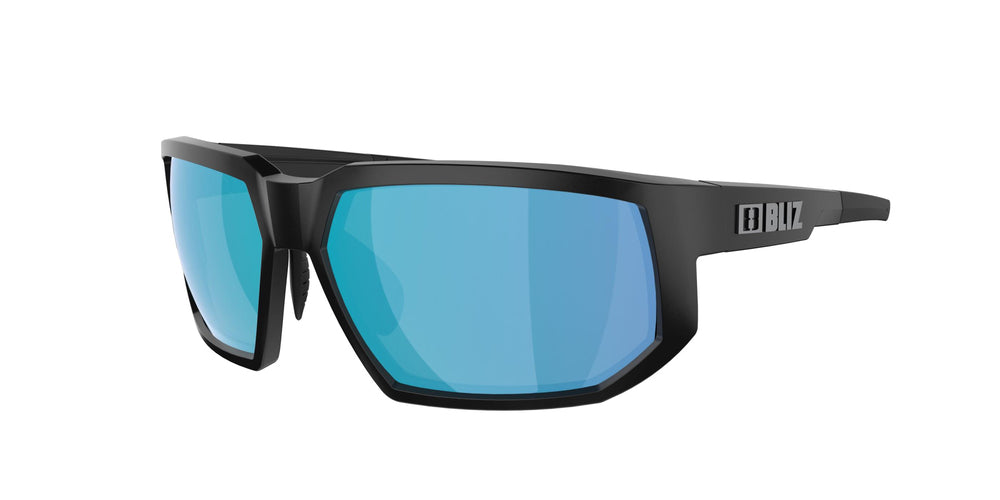 BLIZ Arrow Sunglasses Matt Black Frame Brown With Blue Multi Lens ZB70140363