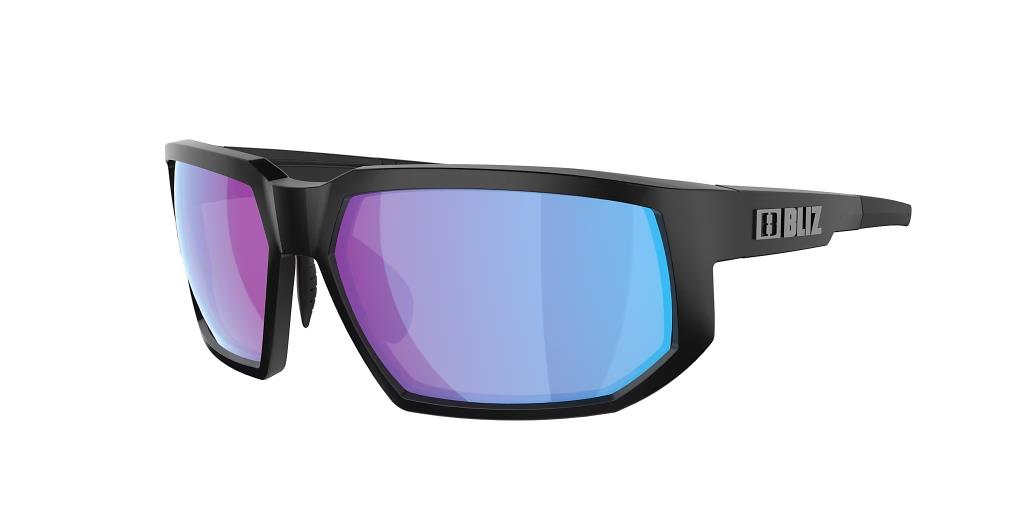 BLIZ Arrow Sunglasses Matt Black Frame Nano Optics Nordic Light Begonia Violet With Blue Multi Lens ZB70140263