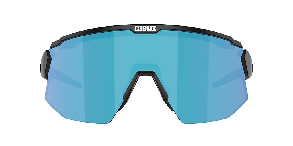 BLIZ Breeze Sunglasses Matt Black Frame Brown With Blue Multi Lens ZB70020741