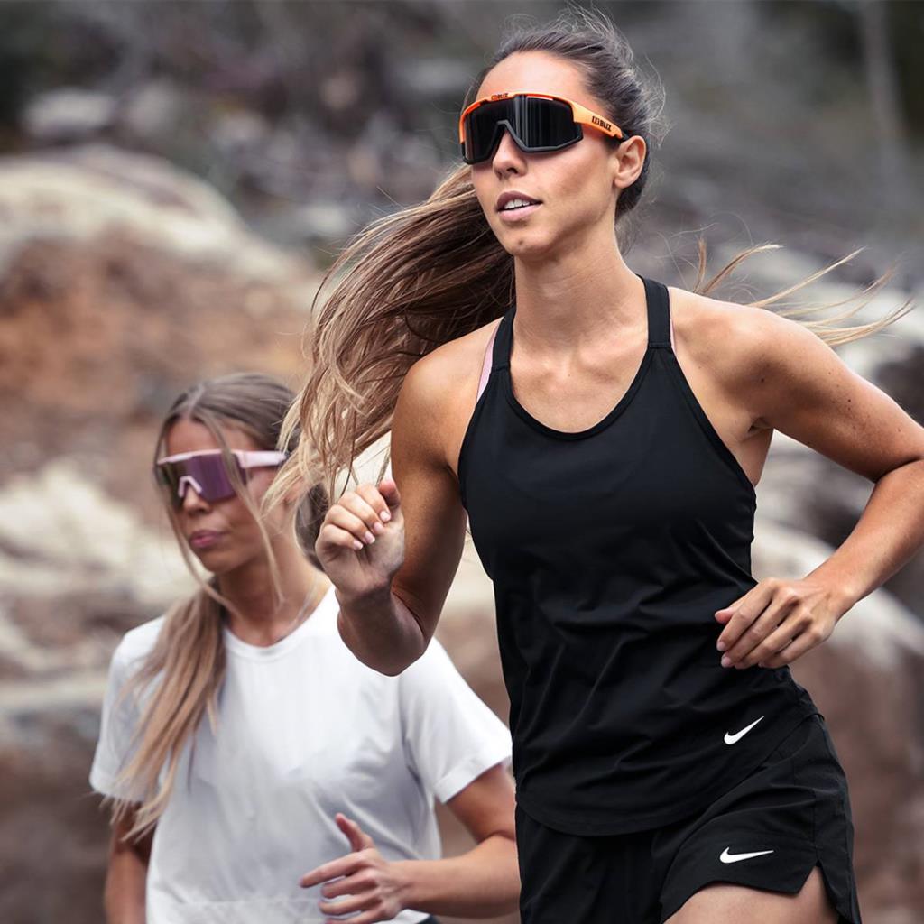 BLIZ Fusion Sunglasses Nano Optics Nordic Light Matt Neon Rose Rose With Violet Blue Mirror ZB70050533