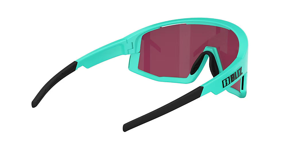 BLIZ Fusion Sunglasses Nano Optics Nordic Light Matt Turquoise Rose With Violet Blue Mirror ZB70050433