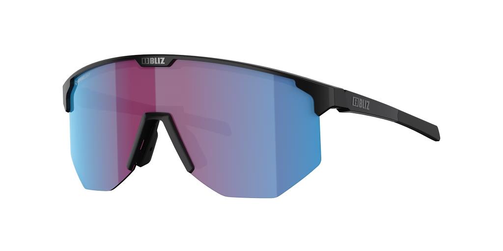 BLIZ Hero Sunglasses Nano Optics Nordic Light Matt Black Frame Begonia With Blue Multi Lens ZB70100242
