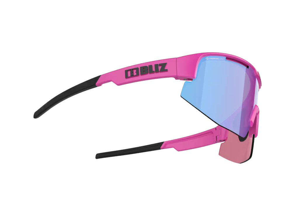 BLIZ Matrix Sunglasses Matt NeonRose Rose Violet Blue Mirror Lens ZB70040633