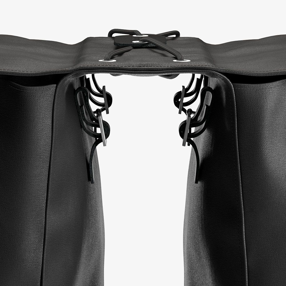 Brooks Brick Lane Bisiklet Arka Bagaj Heybe Çanta 15LT Siyah