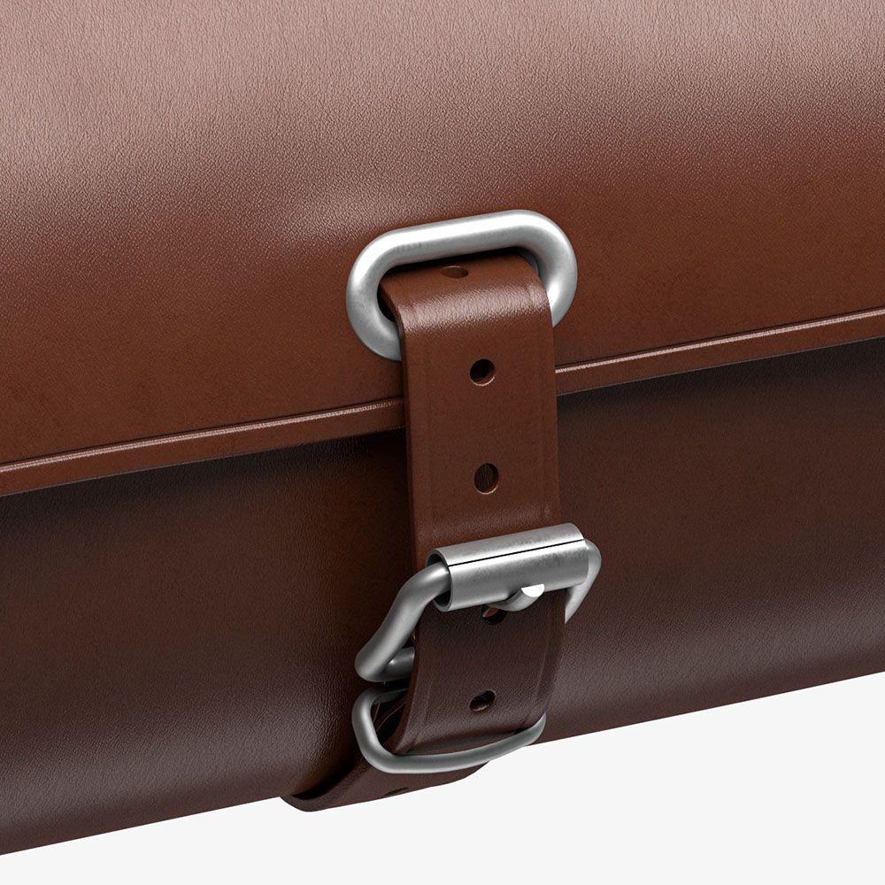 Brooks Challenge Deri Sele Altı Çanta 0.5LT Kahverengi