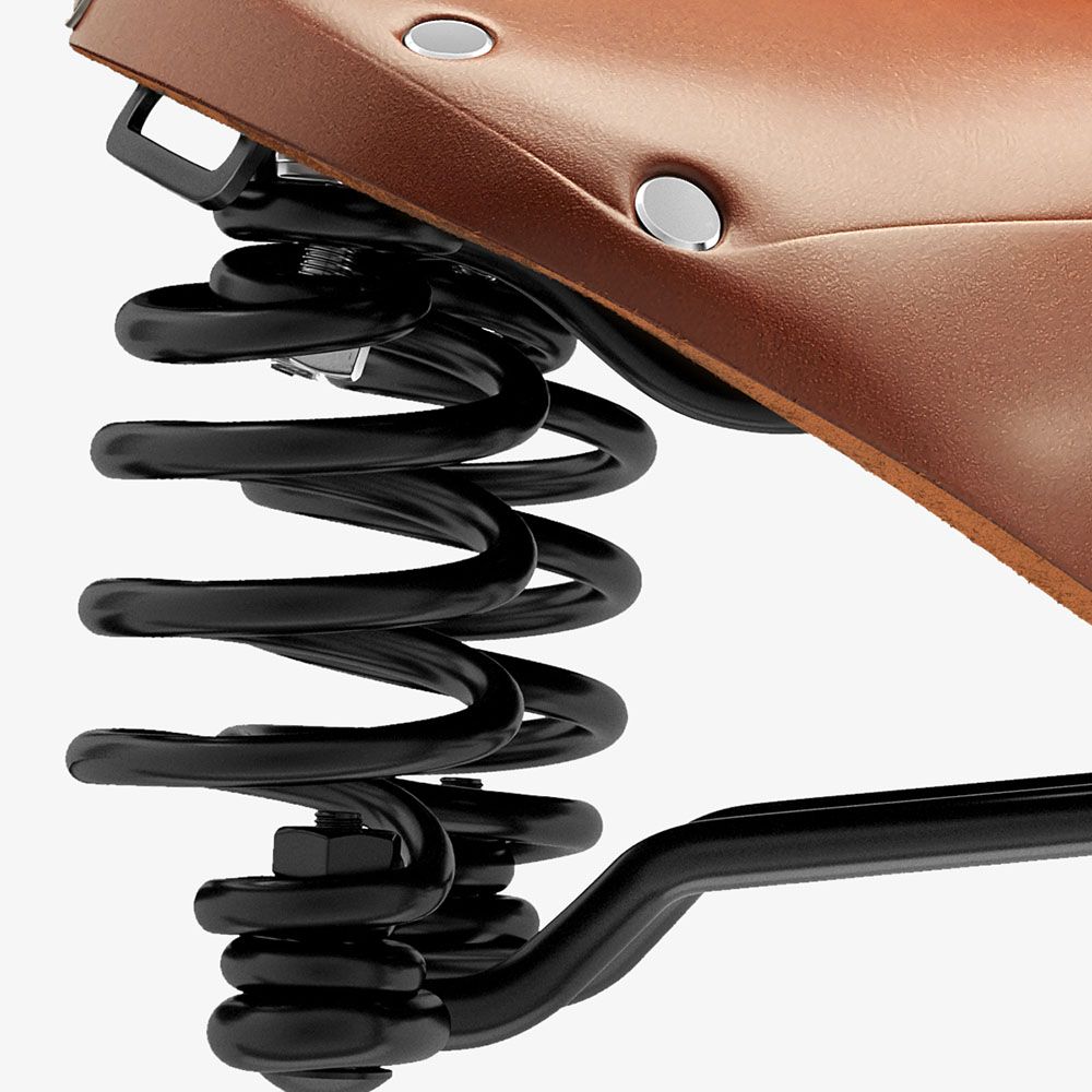 Brooks Flyer Deri Yaylı Bisiklet Selesi 175mm Bal Rengi B396H