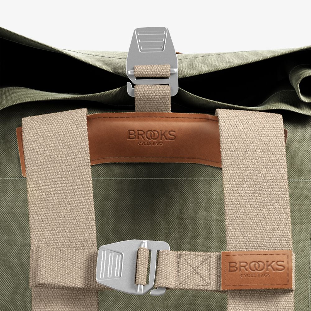 Brooks Pickwick Cotton Canvas Sırt Çantası 26LT Yeşil Kahve