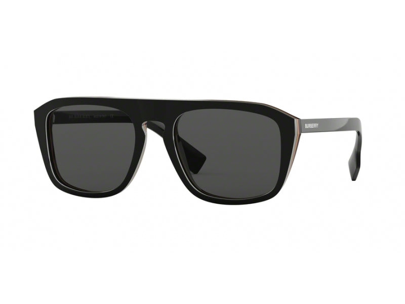 Burberry 0BE4286 Güneş Gözlüğü 379887 Check Multilayer Black Grey 55 Ekartman