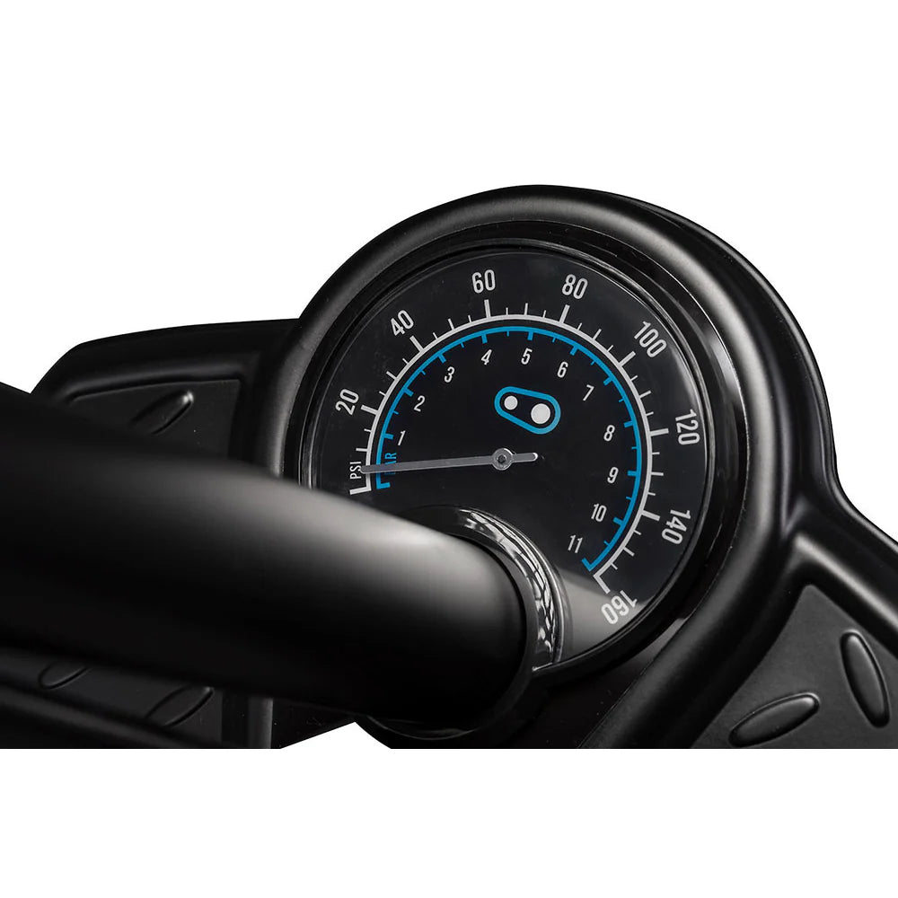 CrankBrothers Sapphire Ayaklı Bisiklet Pompası Siyah 160PSI/11BAR