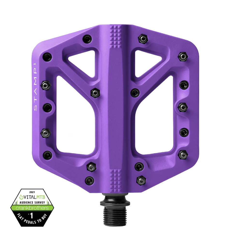 CrankBrothers Stamp 1 Bisiklet Pedalı Mor