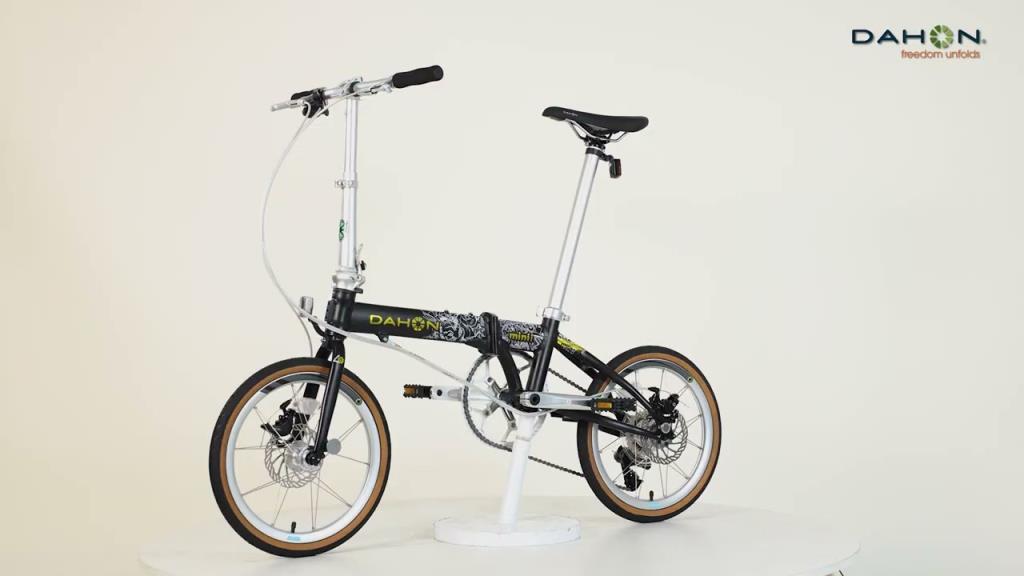 Dahon Mini349 D9 2023 Model Katlanır Bisiklet Siyah