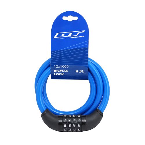 DT 12X1000 Şifreli Bisiklet Kilidi Farklı Renklerde KLT-224 KLT-225 KLT-226 KLT-227