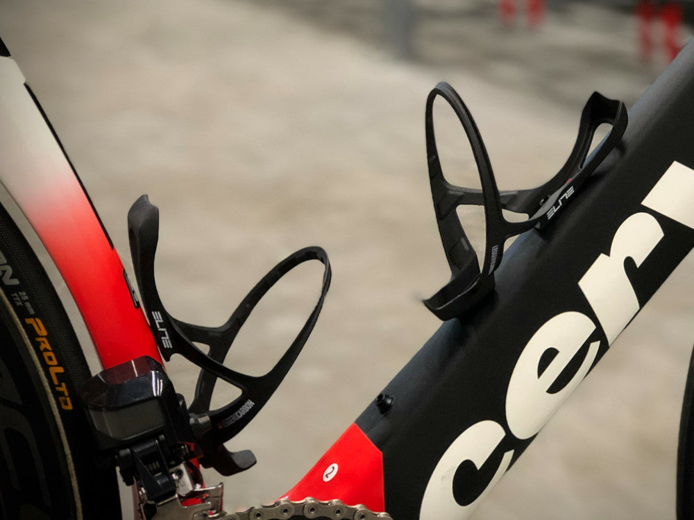 Elite Leggero Carbon Bisiklet Matara Kafesi Siyah Kırmızı