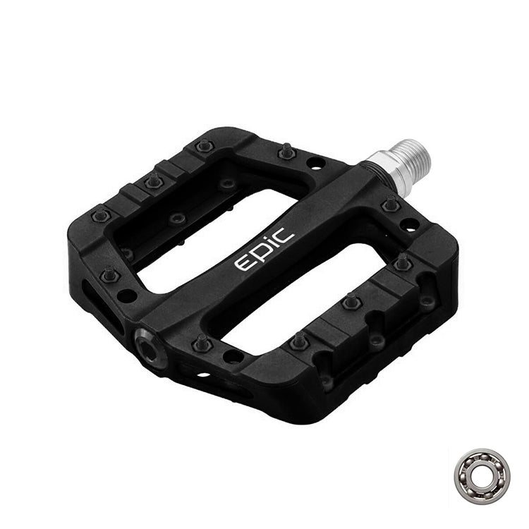 Epic Bearing Bicycle Pedal Plastic Black PDL-161