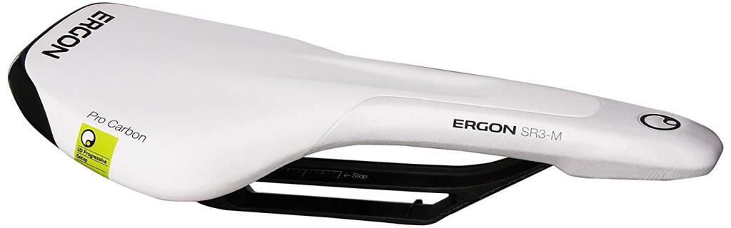 Ergon Pro Carbon Monolink Bicycle Saddle White