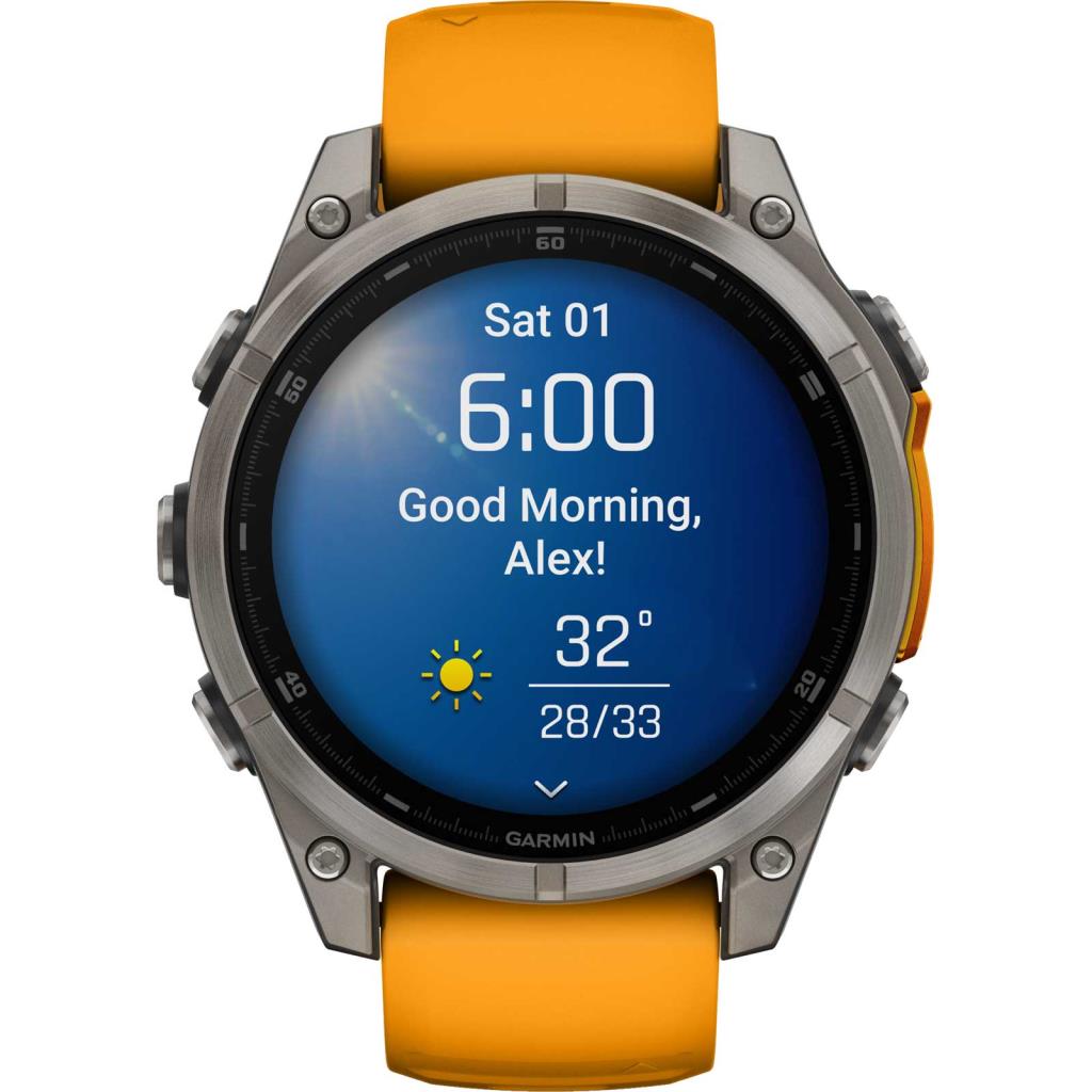 Garmin Fenix 8 Premium Multisport GPS Kol Saati Sapphire Amoled 47mm Turuncu 010-02904-11