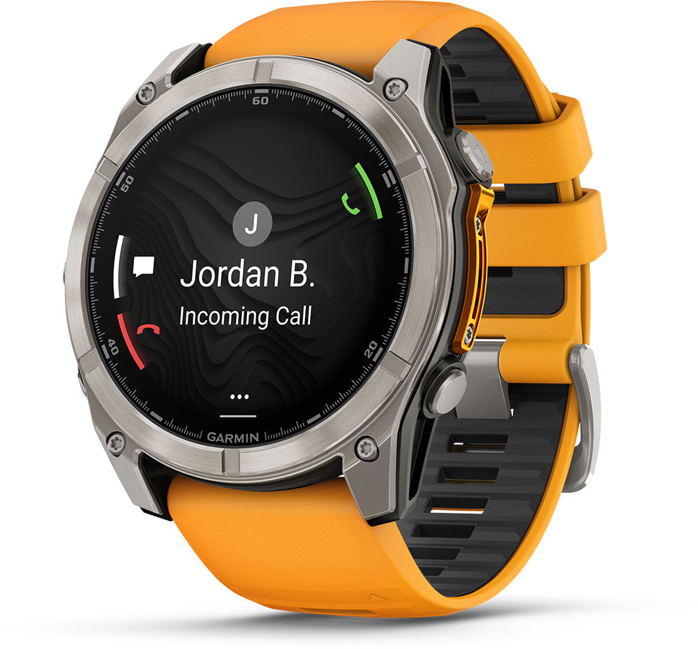 Garmin Fenix 8 Premium Multisport GPS Kol Saati Sapphire Amoled 51mm Turuncu 010-02905-11