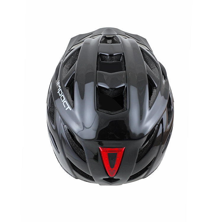 Impact Commur Işıklı Bisiklet Kaskı Siyah Large KSK-226