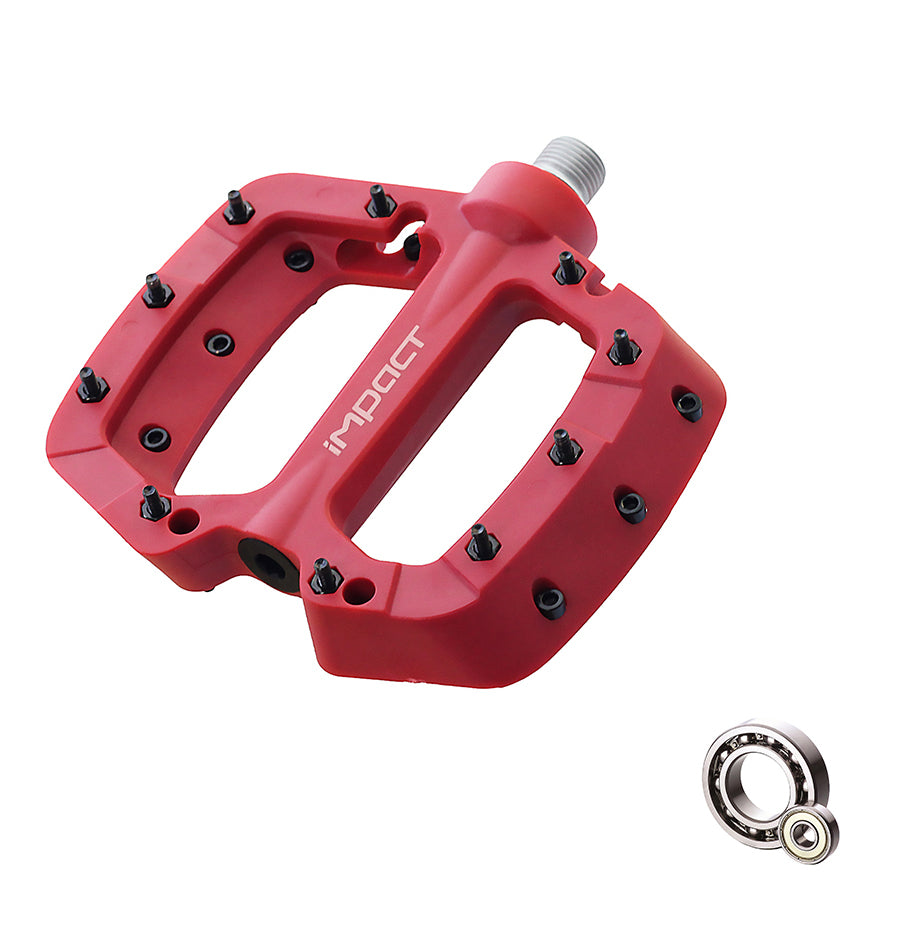 Impact Comp 2 Plastic Dual Bearing Bicycle Pedal in Various Colors: PDL-308, PDL-309, PDL-310