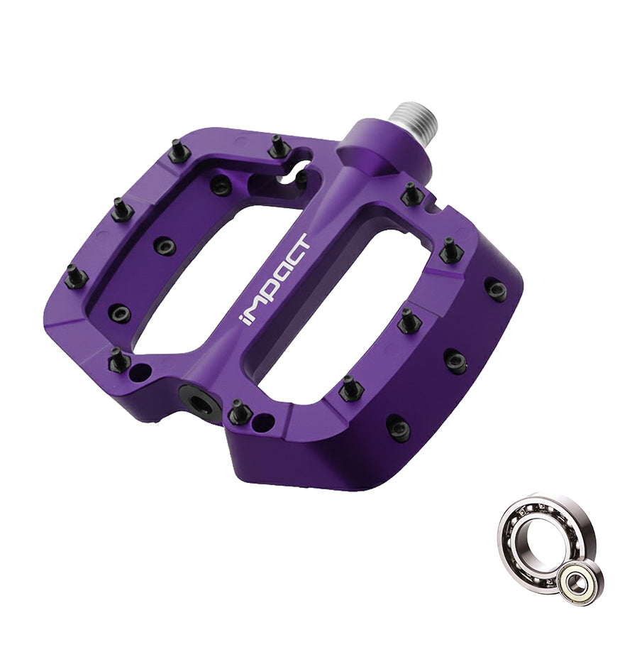 Impact Comp 2 Plastic Dual Bearing Bicycle Pedal in Various Colors: PDL-308, PDL-309, PDL-310