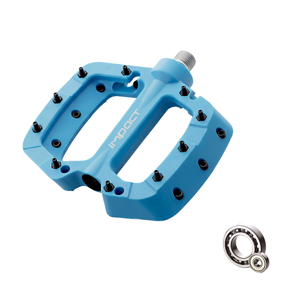 Impact Comp 2 Plastic Dual Bearing Bicycle Pedal in Various Colors: PDL-308, PDL-309, PDL-310