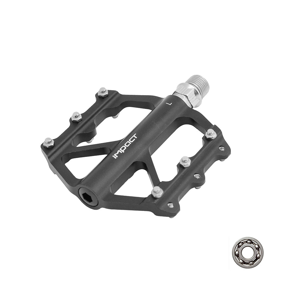 Impact CREEP Alüminyum Bisiklet Pedalı Tek Rulmanlı Siyah PDL-233