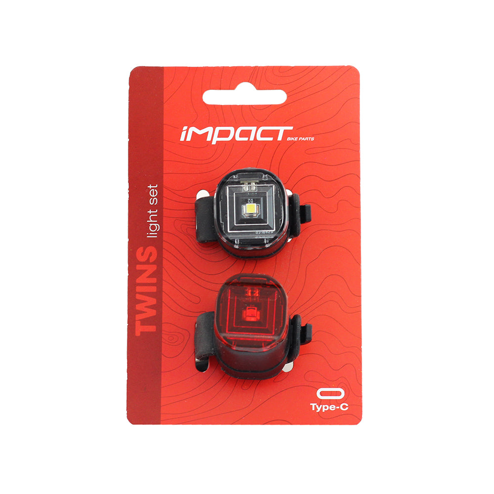 Impact Twins Usb Şarjlı Ön Arka Bisiklet Aydınlatma Seti FST-409