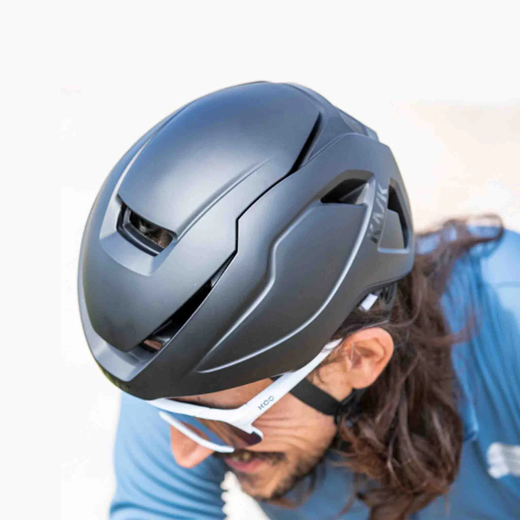 Kask Wasabi Yol Bisikleti Kaskı Mat Gri Medium 52-58cm