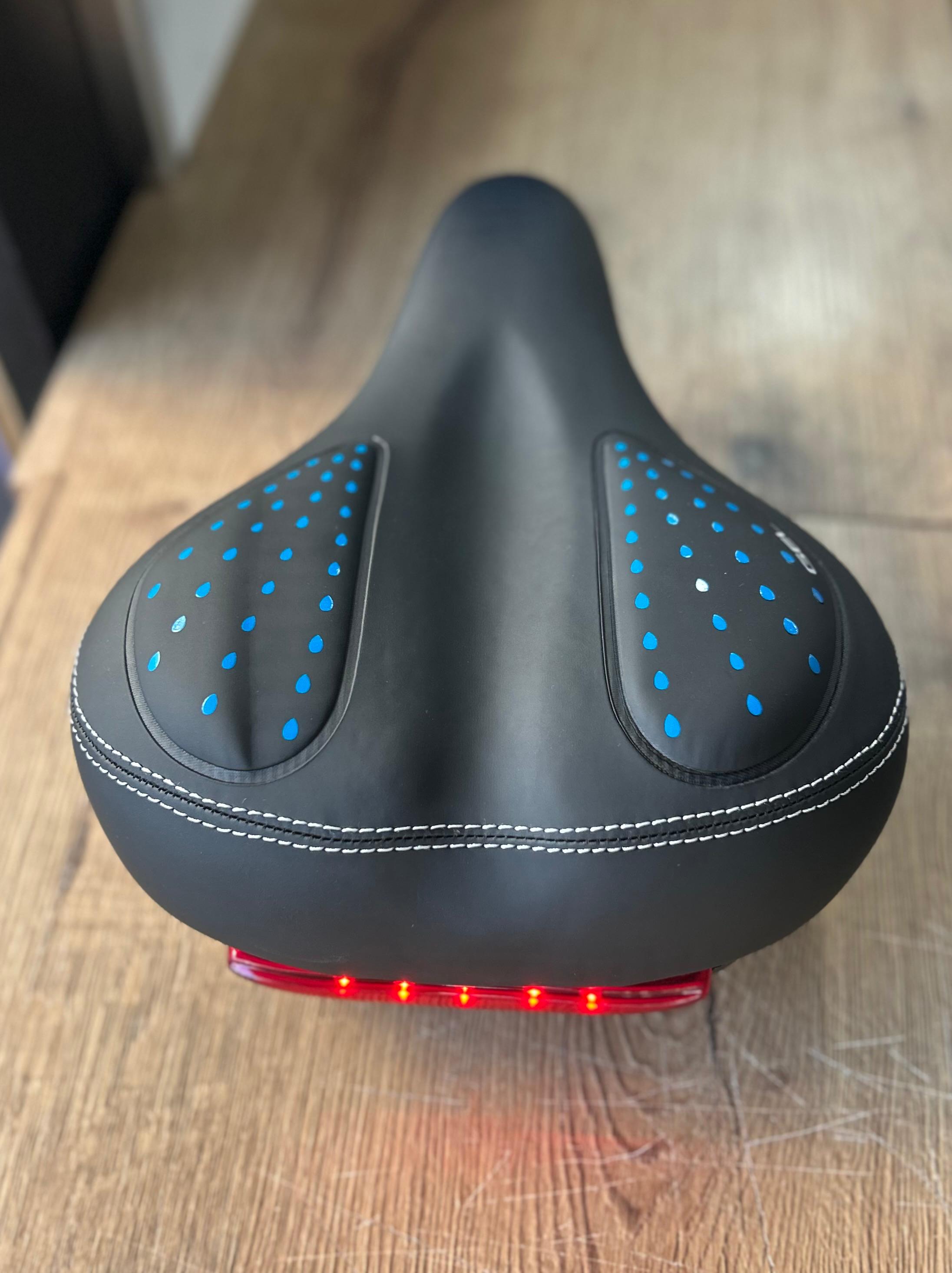 Knt Bicycle Saddle Gel Lighted SLE-102