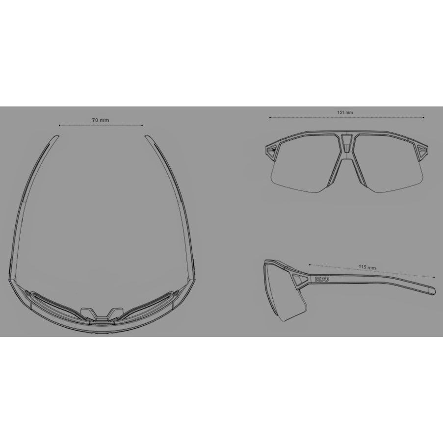 Koo Hype Sunglasses Black Matt Smoke OEY00013827