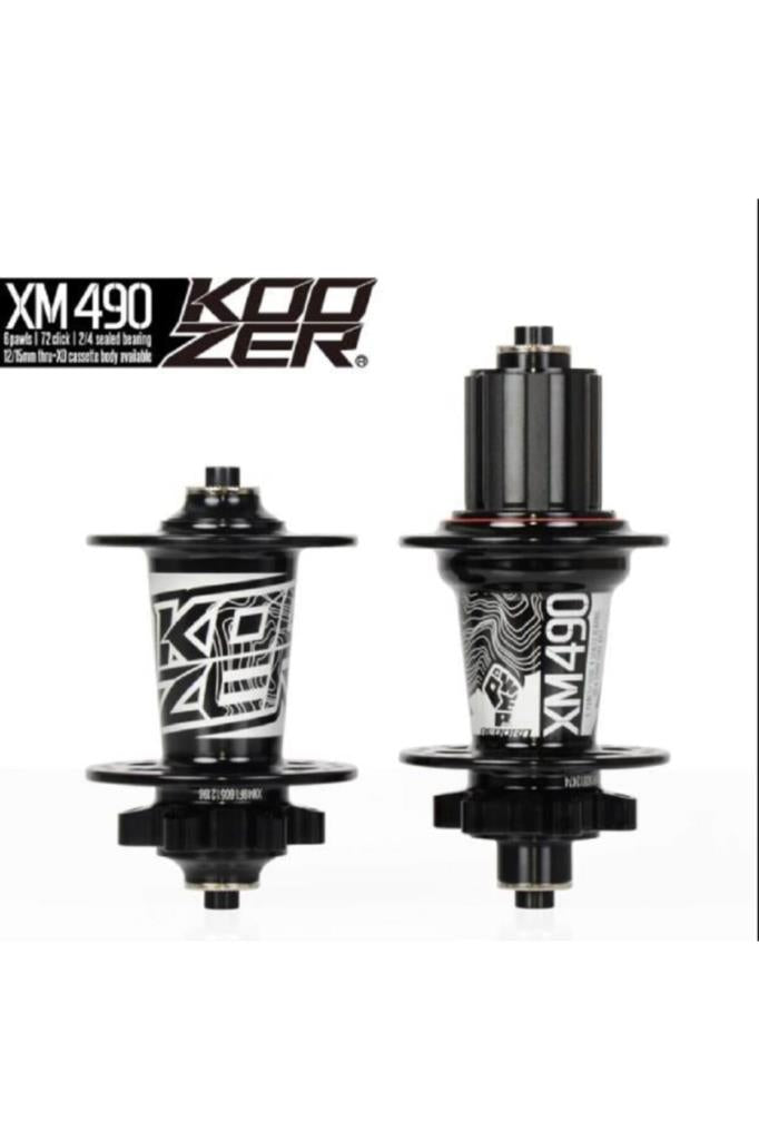 Комплект ступиц передних и задних подшипников Koozer Xm490, 32 отверстия, QR-защелка, 6 винтов, совместимый с диском