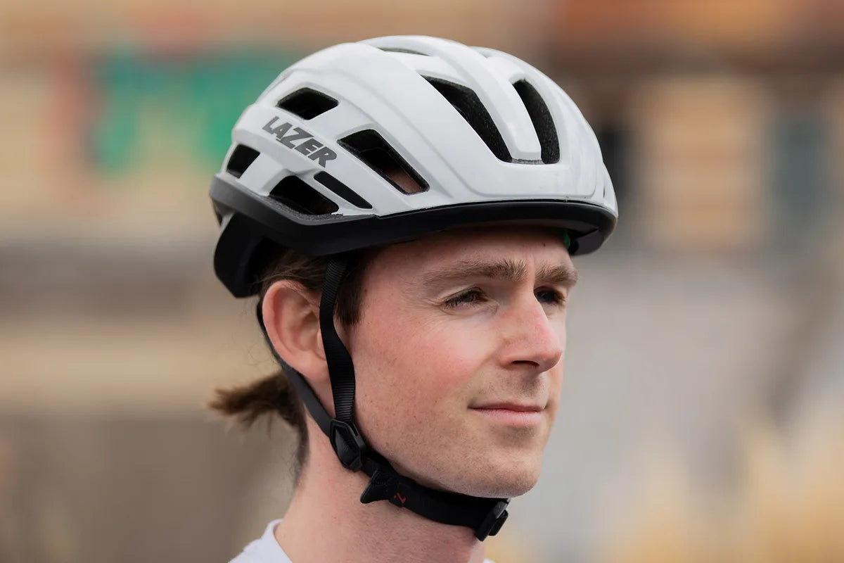 Шлем для шоссейного велосипеда Lazer Strada Kineticore, матовый темно-серый с ярко-желтым оттенком, размер S, BLC2227891052