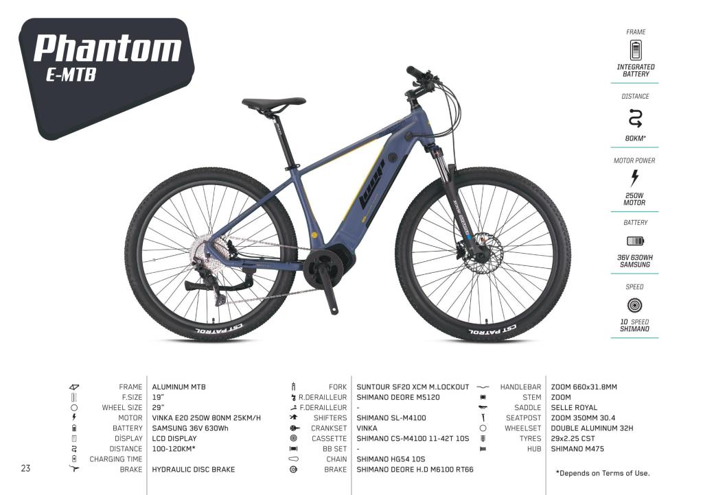 Loop Phantom 29 Wheel Electric Mountain Bike 2024 10 Gear 19 Inc