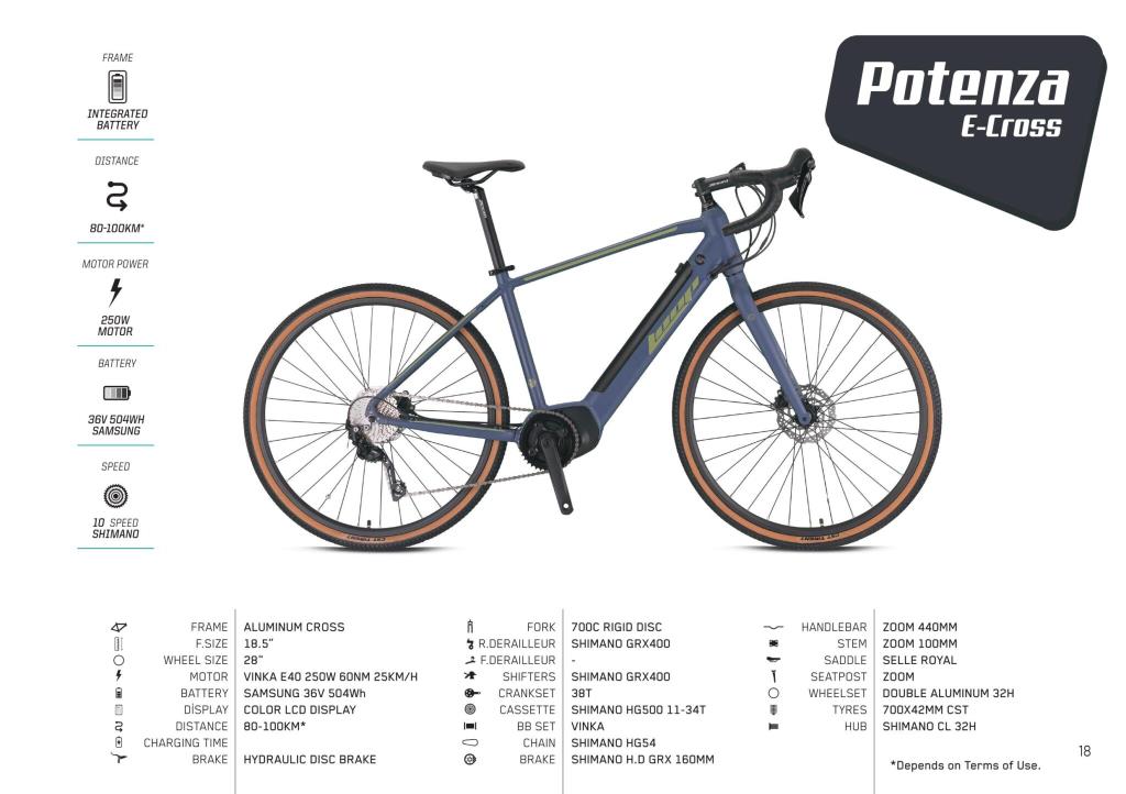 Loop Potenza Gravel Elektrikli Bisiklet 2025 10 Vites 18.5 Inc