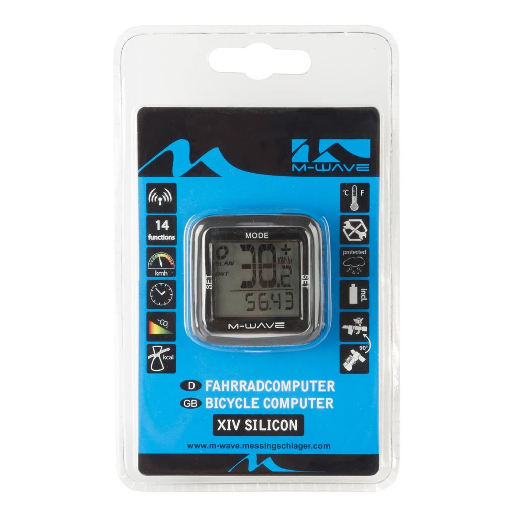 M-WAVE XIV Kablosuz Kilometre Saati Silikon 14 Fonksiyonlu KMS-302