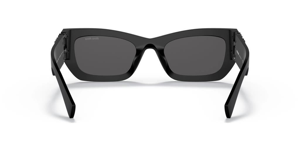 Miu Miu 0MU09WS Women's Sunglasses Matte Black Dark Gray 1BO5503N 53 Ekartman