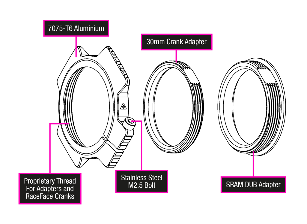 Muc-Off DUB Orta Yatak Gerdirme Kiti | Multicolor