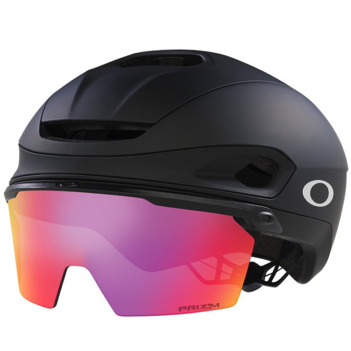 Oakley ARO7 Road Mips BOA Ionic+ Road Bike Helmet with Glasses Prizm Iridium 2025 Model FOS901512 9XI Matte Black Prizm Road Medium