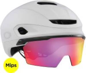 Oakley ARO7 Road Mips BOA Ionic+ Gözlüklü Yol Bisikleti Kaskı Prizm Iridium 2025 Model FOS901512 9XL Matte White Prizm Road Medium