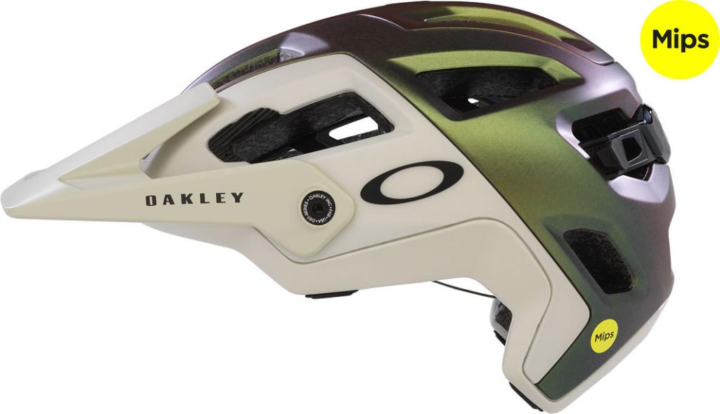 Oakley DRT5 Maven Mips BOA Ionic+ FOS901303 27V Satin Mist Silver Green Colorshift Large