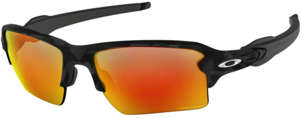 Солнцезащитные очки Oakley Flak 2.0 XL матово-черные с камуфляжным принтом Prizm Ruby