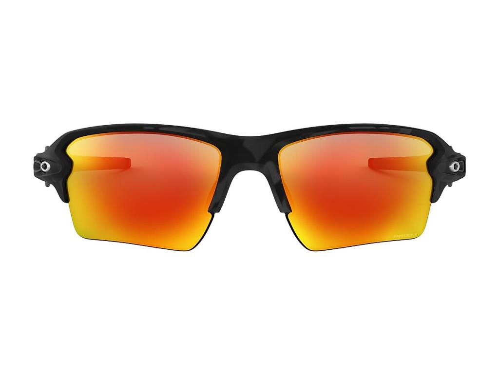 Солнцезащитные очки Oakley Flak 2.0 XL матово-черные с камуфляжным принтом Prizm Ruby