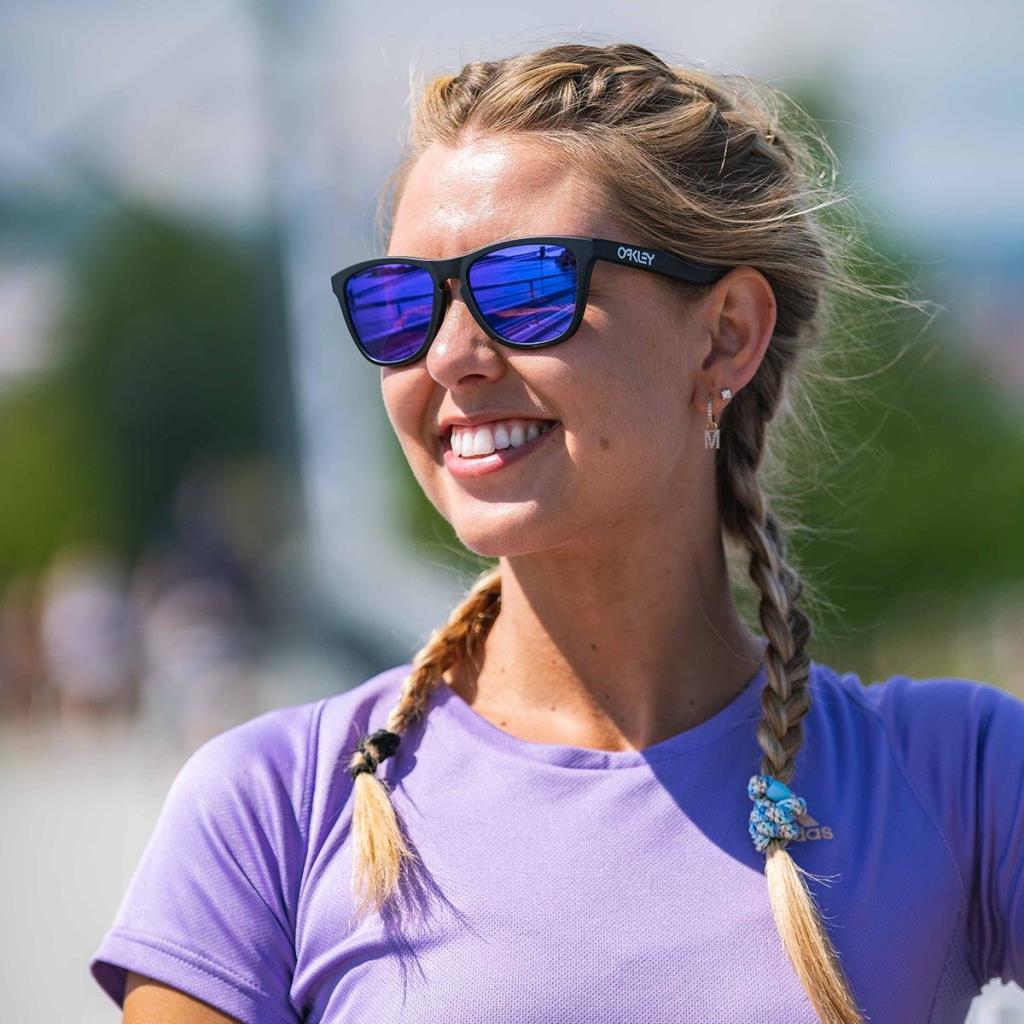 Солнцезащитные очки Oakley FrogSkins Matte Black Prizm Violet