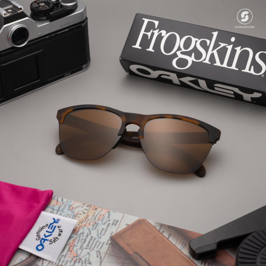 Солнцезащитные очки Oakley Frogskins Lite Матово-коричневые черепаховые Prizm Brown Gradient 50 Ekartman