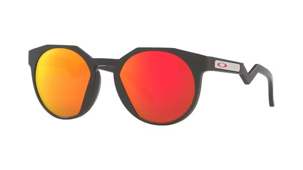 Oakley HSTN Sunglasses Matte Carbon Prizm Ruby
