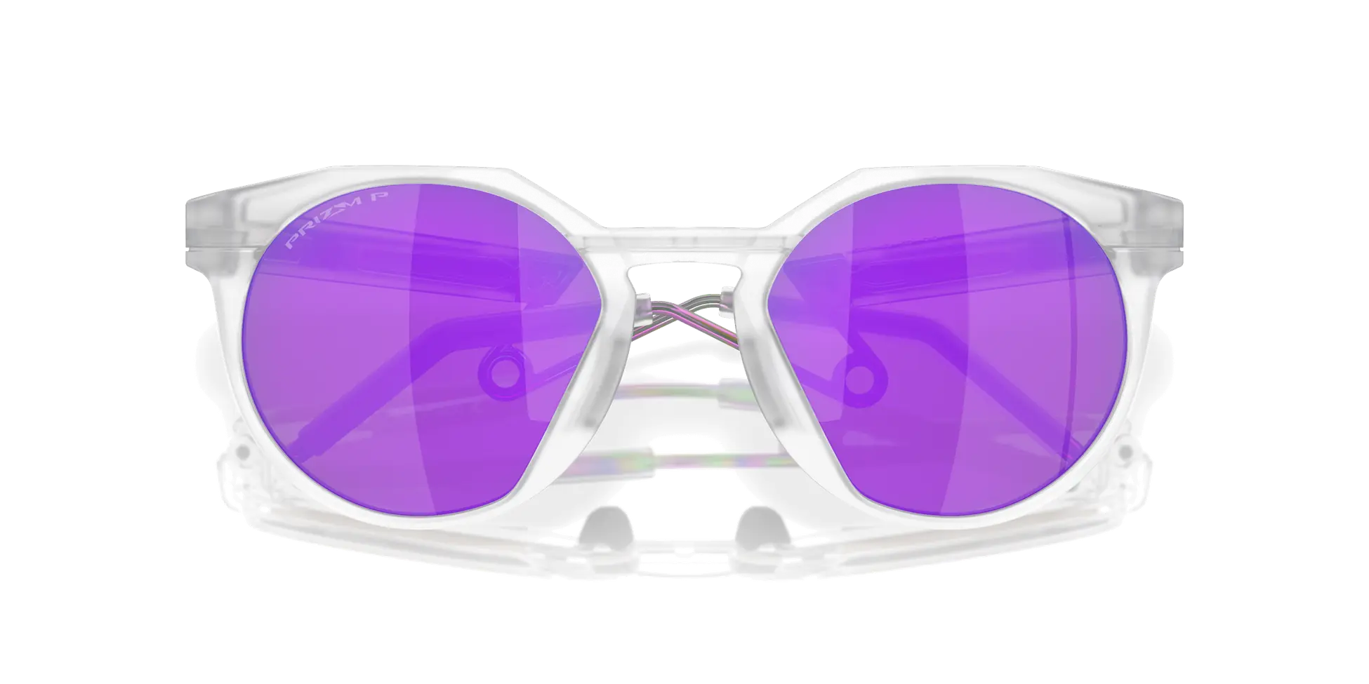Oakley HSTN Metal Güneş Gözlüğü 927902 Matte Clear Prizm Violet