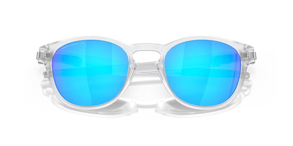 Oakley Latch Güneş Gözlüğü Matte Clear Prizm Sapphire Polarized