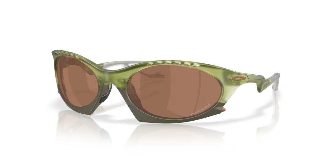 Oakley Plantaris Sunglasses 943703 Matte Trans Fern Prizm Tungsten