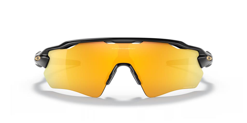 Солнцезащитные очки Oakley Radar Ev Path Polarized 9208C9, полированные, черные, призматические, 24K, поляризованные